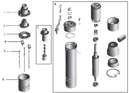 Насос скважинный шнековый VOLKS pumpe 4 QGD 1,8-50-0,5кВт +кабель 15м 10724 фото