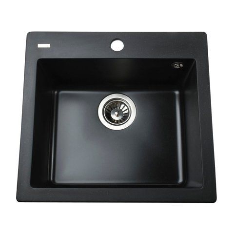 Гранитная мойка Globus Lux AOSTA черный 490x455мм-А0002 23577 фото