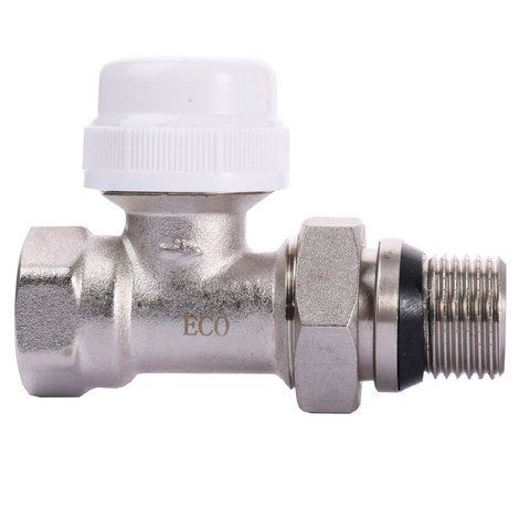 Кран радіаторний прямий ECO Technology ECO5028 1/2&Prime; під термоголовку з ущільнювачем 16163 фото