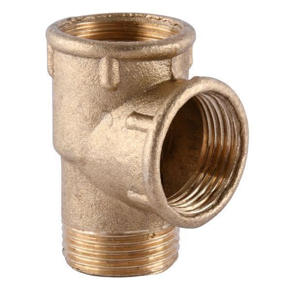 Тройник латунный 3/4&Prime;ВР х 3/4&Prime;ВР х 3/4&Prime;ВР литейный 210Б 11543 фото