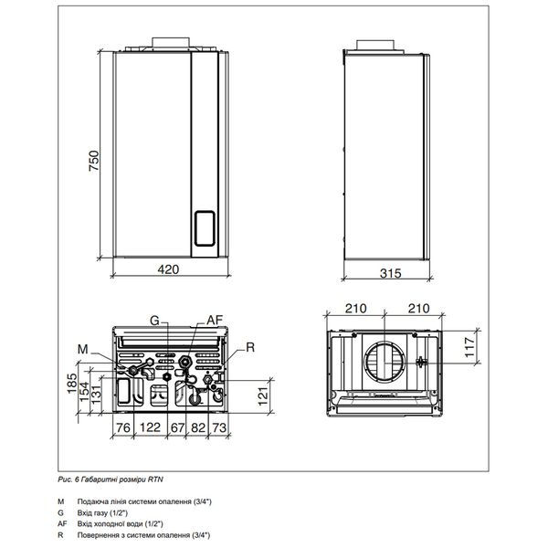 VIRGO RTN 28 Котел газовый (естественная тяга) 1-контурный NOVA FLORIDA 86042 фото