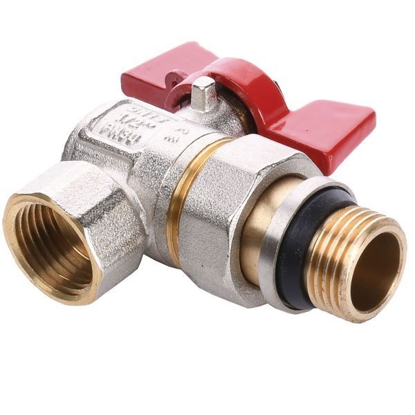 Кран кульовий кутовий з американкою WATERVALVE Q003 NV-V124 1/2&Prime; ЗB 10166 фото