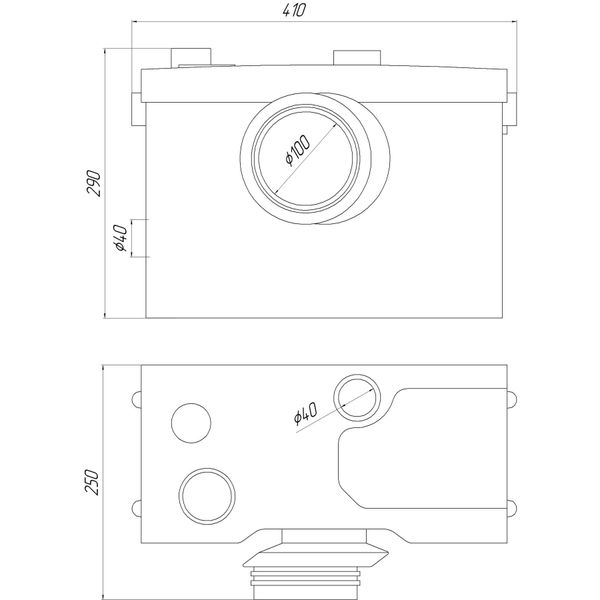 Канализационная установка VOLKS pumpe WC600D (WC3) 8902 фото