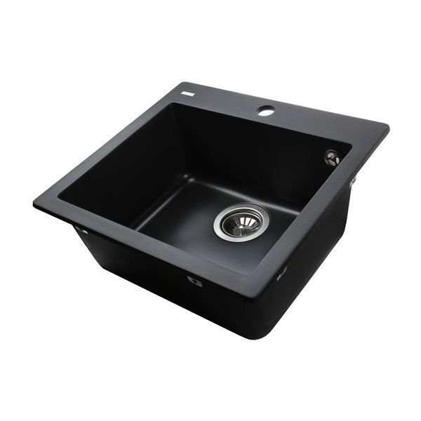 Гранитная мойка Globus Lux AOSTA черный 490x455мм-А0002 23577 фото