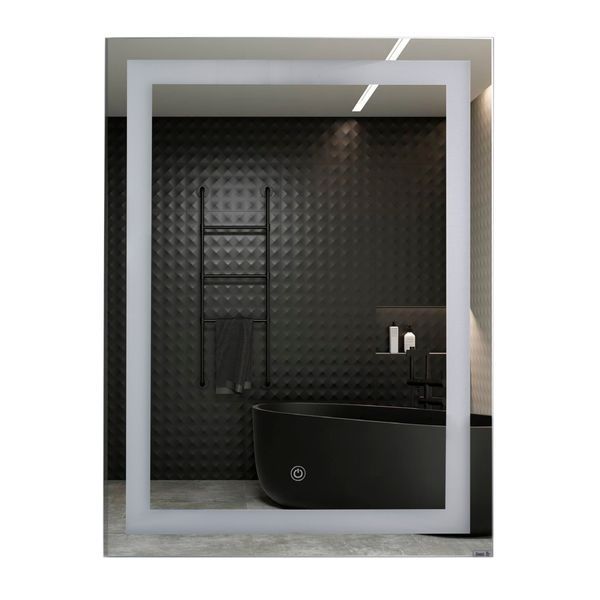 Дзеркало UNIO MRR-01 SQR-AA-S 600 x 800 mm LED FL з сенсором 27462 фото