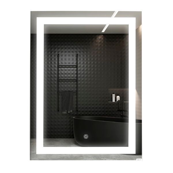 Дзеркало UNIO MRR-01 SQR-AA-S 600 x 800 mm LED FL з сенсором 27462 фото