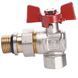 Кран кульовий кутовий з американкою WATERVALVE Q003 NV-V124 1/2&Prime; ЗB 10166 фото 5