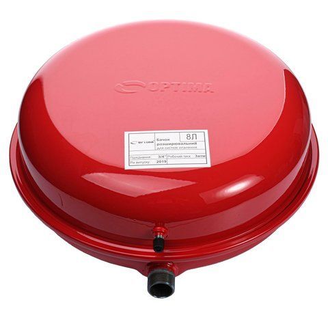 Бак Optima плоский для систем опалення 8л 3923 фото