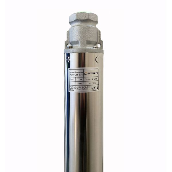 Насос скважинный с повышенной уст-тью к песку OPTIMA PM 4QJm4/11 0,75 кВт 81м + 15 м кабель 19680 фото