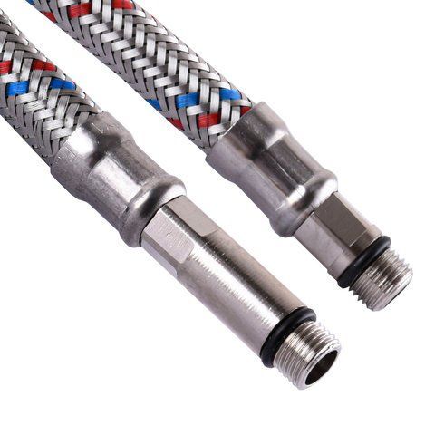 Шланг нержавіюча сталь ECO FIX М10х1/2&Prime; 0,5 м ПАРА EPDM 12029 фото