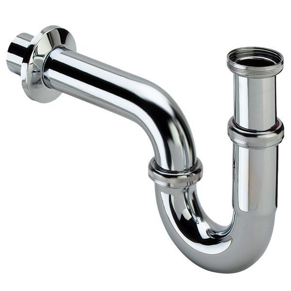 Сифон для раковини VIEGA 1 1/4&Prime;х1 1/4&Prime; хром трубний б/г 305611 7310 фото