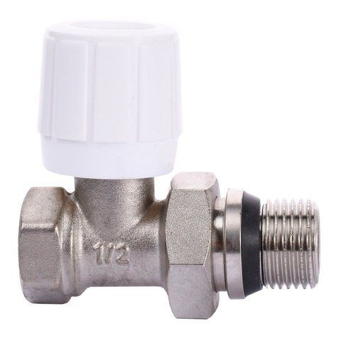 Кран радіаторний прямий ECO Technology ECO5106 1/2&Prime; вентильний з ущільнювачем 16159 фото
