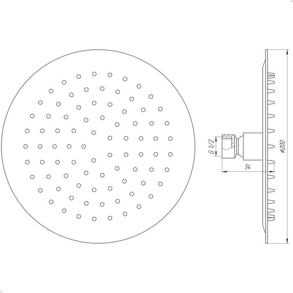 Душевая лейка Globus Lux STS-0200 11820 фото