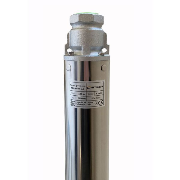 Насос скважинный с повышенной уст-тью к песку OPTIMA PM 4QJm4/26 2,2 кВт 205м + 2 м кабель 17630 фото