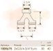 Трійник Y-подібний (Євроконус) &Oslash;3/4&Prime; ВР - 3/4&Prime; ЗР - 3/4&Prime; ЗР (2 шт.) Uponor GmbH 81404 фото 2