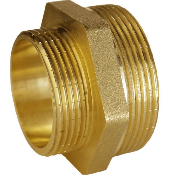 Ниппель редукционный латунный 1 1/4&Prime;НР х 1&Prime;НР штампованный А0594А 10624 фото