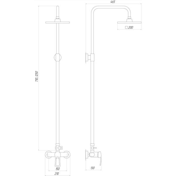 Душевая система Globus Lux SEVA GLSV-0088 10907 фото