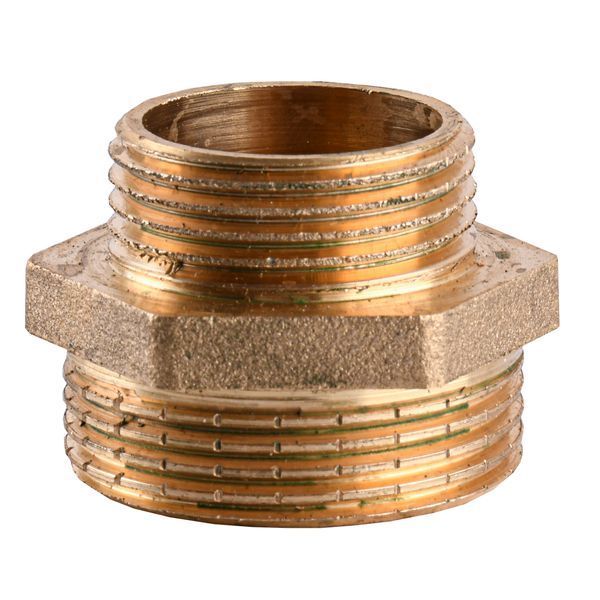 Ниппель редукционный латунный 1 1/4&Prime;НР х 1&Prime;НР штампованный А0594А 10624 фото