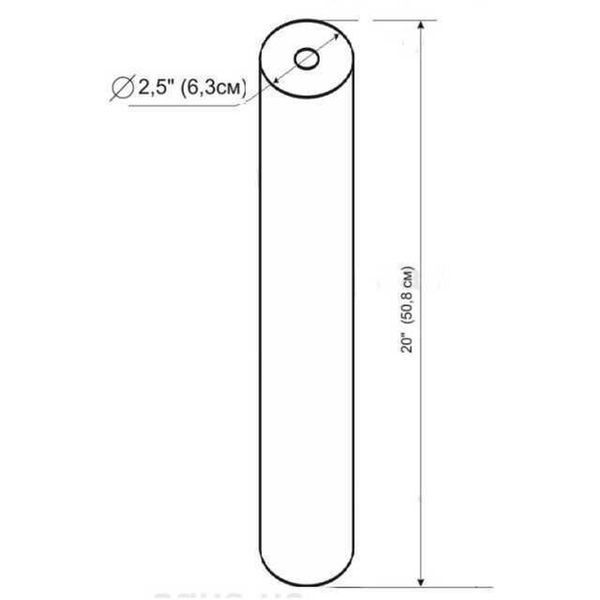 Картридж угольный насыпной Slim line 20*2,5&Prime; Bio+ systems UDF-10A 13818 фото