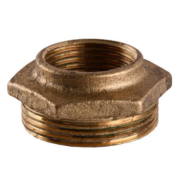 Футорка латунная 1 1/2&Prime;НР х 1&Prime;ВР литейная 722Б 11038 фото