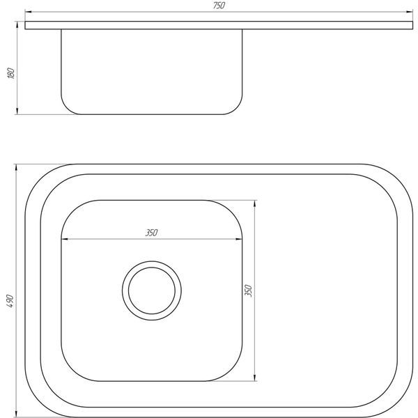 Мойка кухонная Mira MR 7549 D Decor 14475 фото