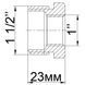 Футорка латунная 1 1/2&Prime;НР х 1&Prime;ВР литейная 722Б 11038 фото 3