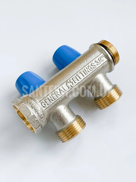 Коллектор General Fittings 3/4х3/4 T2 ЕК.BLUE NK 6300E7N0505B2A фото