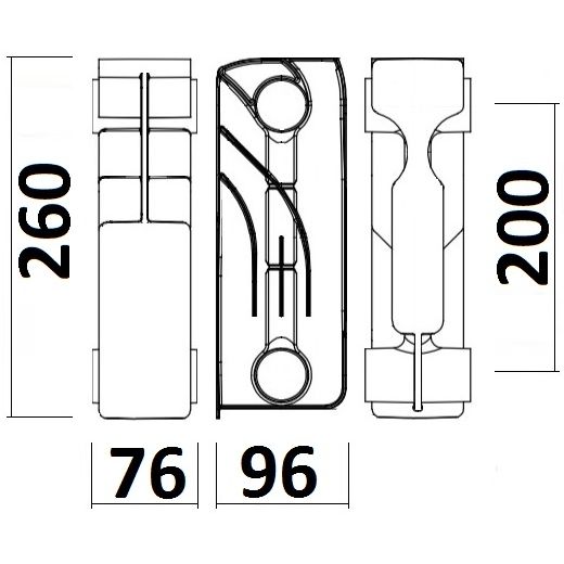 Радиатор биметаллический секционный GALLARDO BISMALL 200/96 (кратно 10) 20218 фото