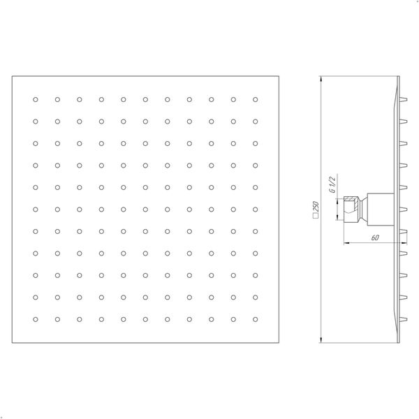 Душевая лейка Globus Lux STQ-0250 11823 фото