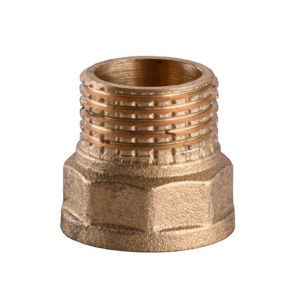 Перехідник латунний 1/2&Prime;ВР х 1/2&Prime;ЗР штампований А0601А VA 10498 фото