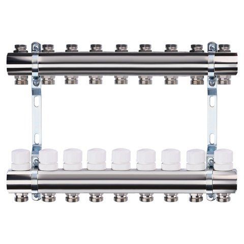 Колектор з регуляторами та кріпленням ECO 001B 1&Prime;x9 14679 фото