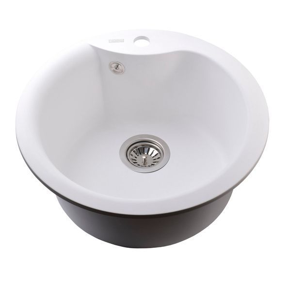 Гранитная мойка Globus Lux ORTA белый 485мм-А0007 22441 фото