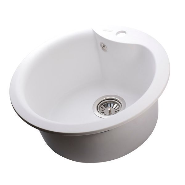 Гранитная мойка Globus Lux ORTA белый 485мм-А0007 22441 фото
