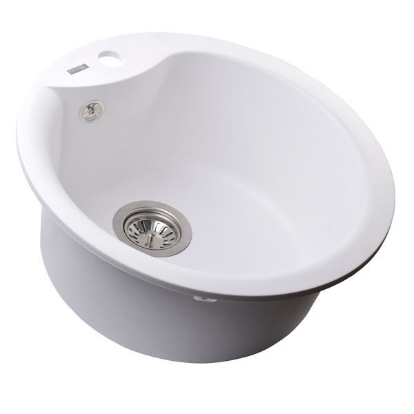 Гранитная мойка Globus Lux ORTA белый 485мм-А0007 22441 фото