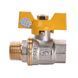 Кран шаровый прямой SOLOMON 1/2&Prime; НВ ЖБ PN40 B1008 1321 фото 3