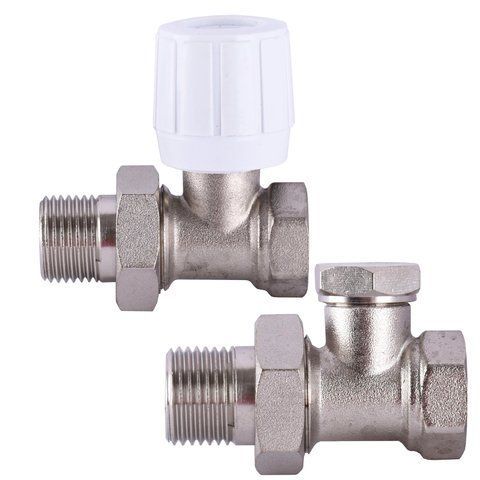Крани радіаторні прямі ECO Technology 1/2&Prime; подача + зворотка ECO5106 ECO5108 14696 фото
