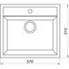 Гранитная мойка Globus Lux VOLTA черный 570х510мм-А0002 2997 фото 10