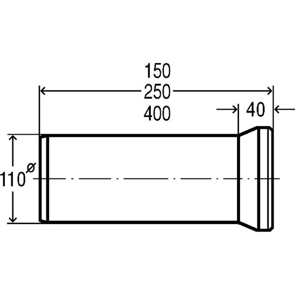 Патрубок для унитаза 400мм пластик Ø110 VIEGA 101831 570 фото