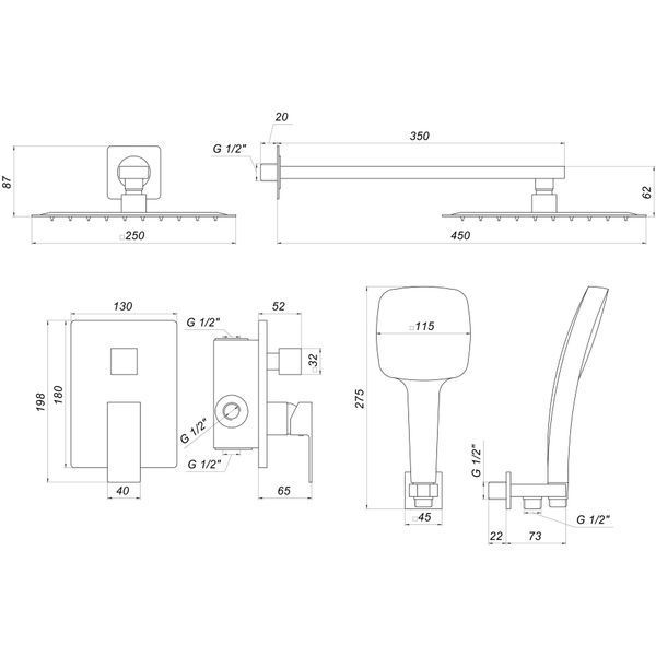 Душова система Globus Lux SMART GLM-205-GP 28466 фото