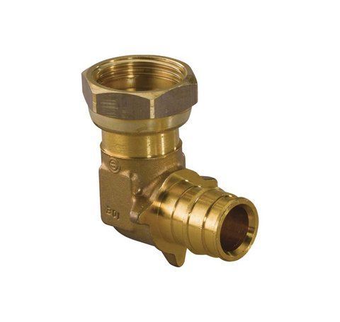 Колено латунь Q&E 90&deg; с накидной гайкой &Oslash;20 х 3/4&Prime; ВР Uponor GmbH 81507 фото