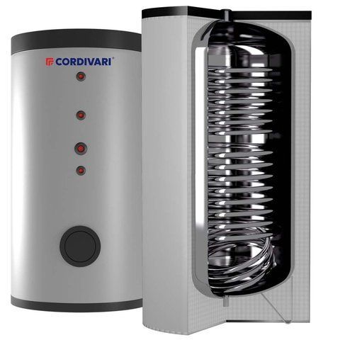 Бойлер (нержавейка) 200 л BOLLY&reg; 2 AP INOX (2 теплообменника 316L) XB (твердая несъемная изоляция) Cordivari srl 87191 фото