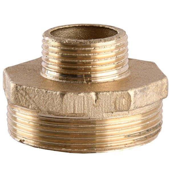 Ниппель редукционный латунный 2&Prime;НР х 1&Prime;НР литейный 523Б 11844 фото