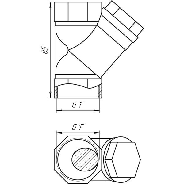 Фильтр грубой очистки SOLOMON 1″ 8011 1451 фото