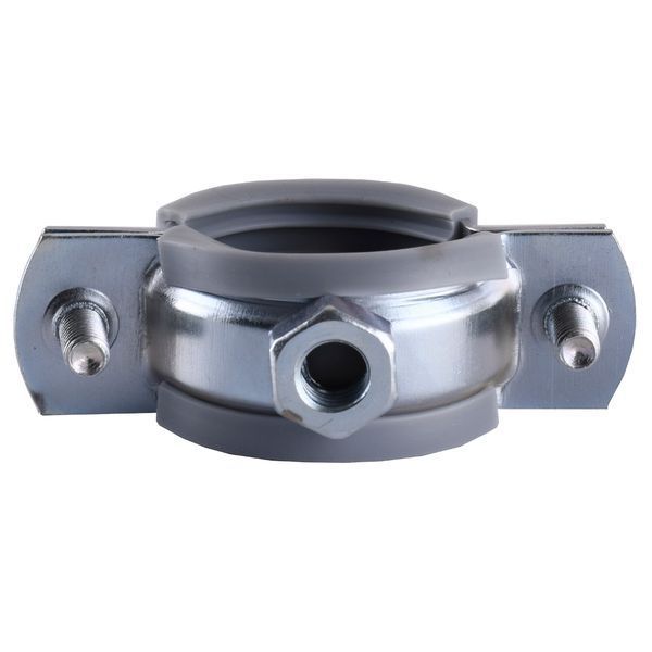 Хомут в сборе CR 3/4&Prime; (25-30мм) с винтом-шурупом 8*80 и дюбелем в уп., серый 6303 фото