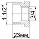Футорка латунная 1 1/2&Prime;НР х 3/4&Prime;ВР литейная 724Б 11110 фото 8