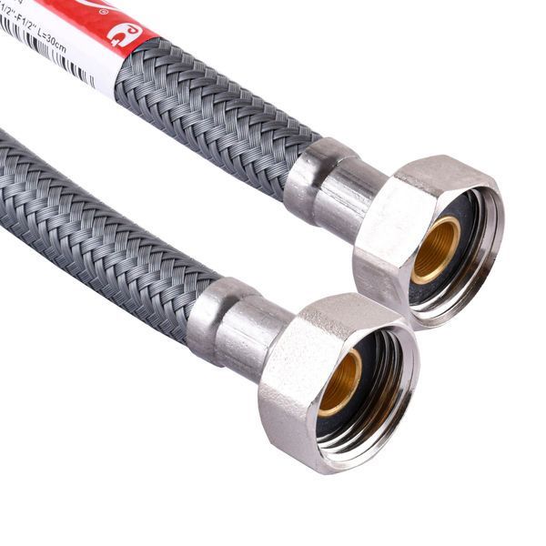 Шланг водяний TUCAI 1/2&Prime;х1/2&Prime; BВ 0,5м АНТИКОРОЗІЯ TAQ ACB HG-1212-500 204276 9803 фото