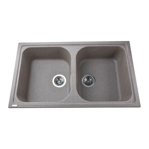 Гранітна мийка Globus Lux MALAREN мокко 860х500мм 23492 фото