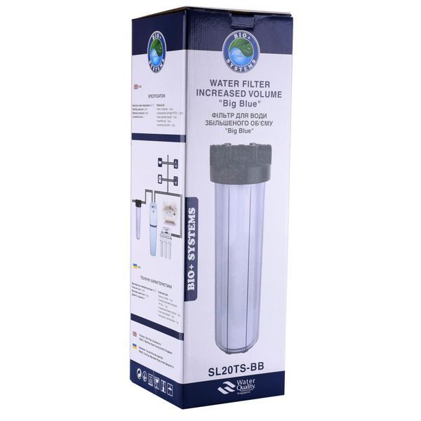 Фільтр-колба + ПП картридж ПРОЗОРА Bіо+ systems SL20TS-BB Big Blue 20&Prime;, 1&Prime; 11649 фото