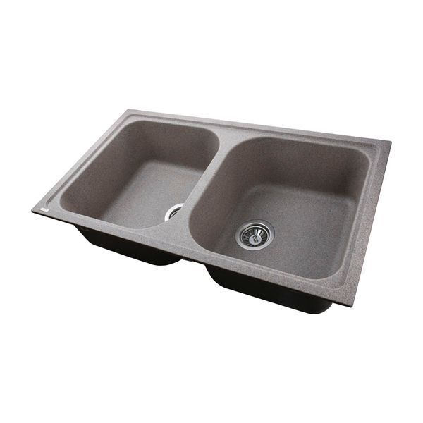 Гранітна мийка Globus Lux MALAREN мокко 860х500мм 23492 фото