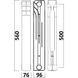 Радиатор биметаллический секционный GALLARDO BIHOT 500/96 (кратно 10) 16276 фото 8